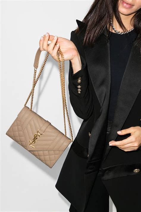 ysl nude envelope|YSL envelope bag beige.